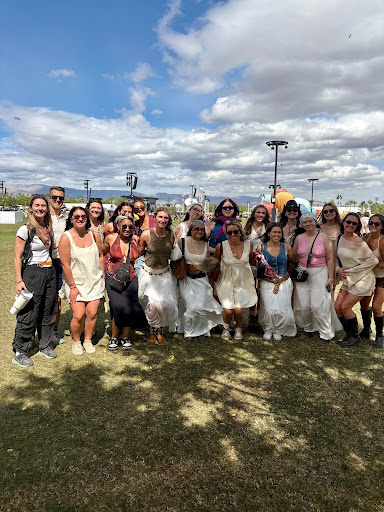 Group picture at Coachella in LA