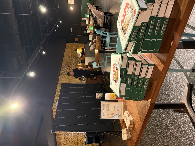 Photo of pizzas on the table 