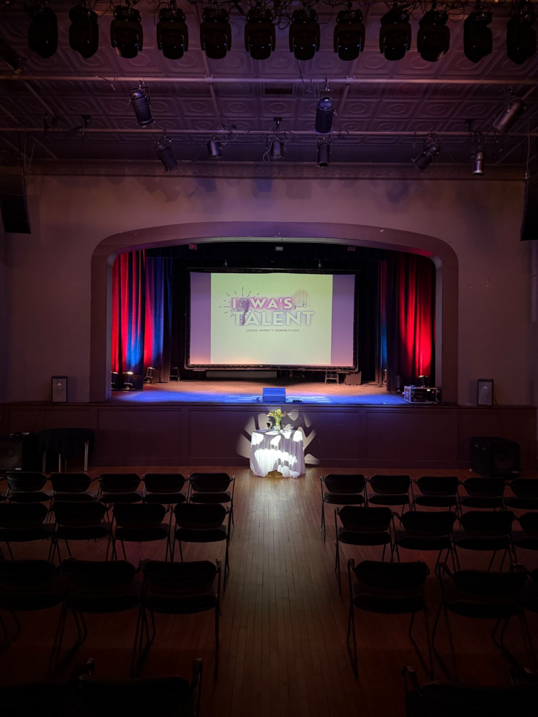 Stage for Iowa's Got Talent